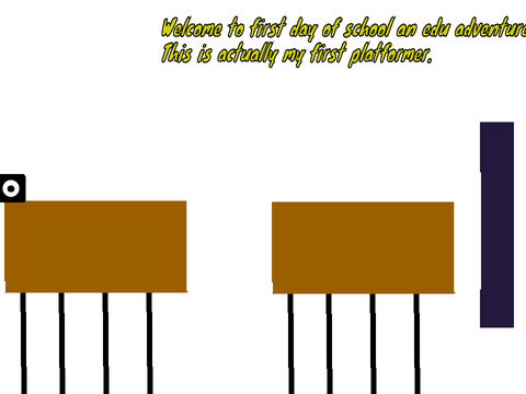 First day of school a platformer 
