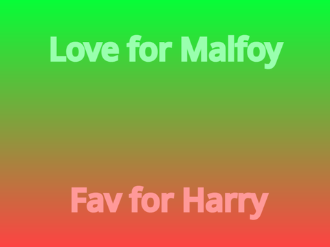Draco or Harry?
