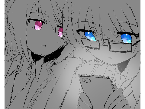 スマホを見るフレユリ