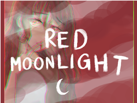 ☾ red moonlight ☽ art