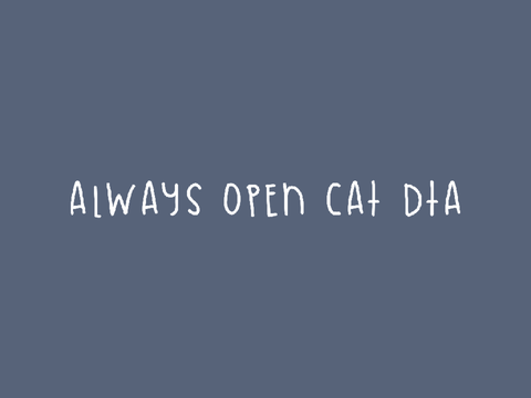 Open! Cat DTA