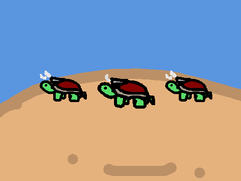 Turtle Tanks Firing their Cannons