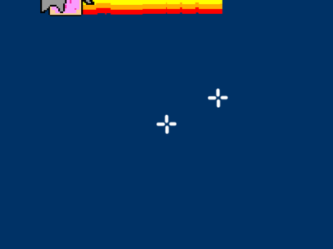 3D Nyan Cat trail