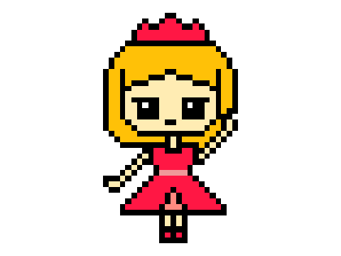Princess Pixel Art