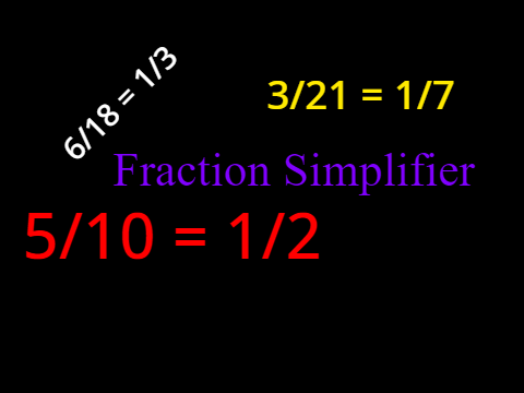 Fraction Simplifier! V1.0