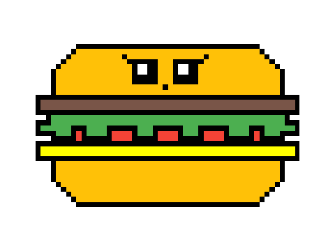 Hamburger Pixel Art