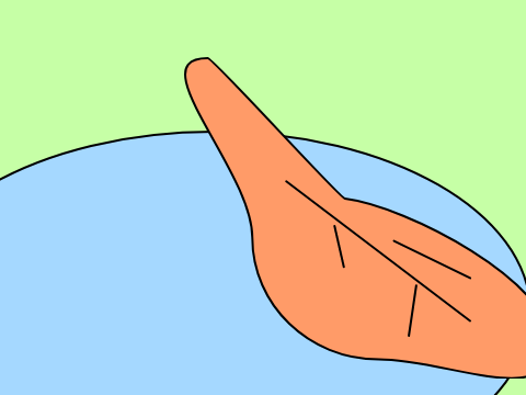 leaf on the pond art