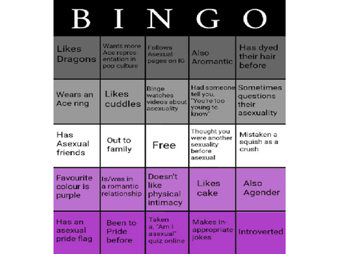 Asexual bingo