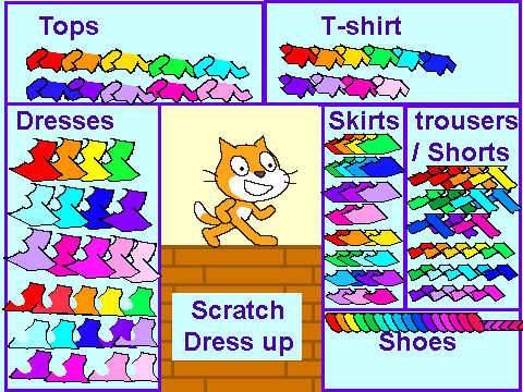 Scratch dress up