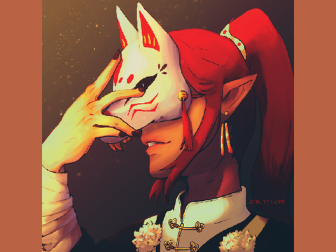 kitsune oc portrait 