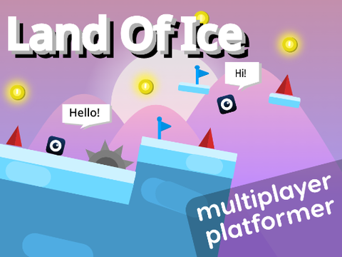 Land of Ice  || ☁ Multiplayer Scrolling Platformer #games #all