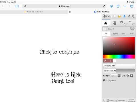 Kleki fill tool