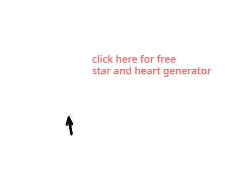 free heart and star generator