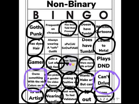 Non-Binary Bingo!!!! remix remix
