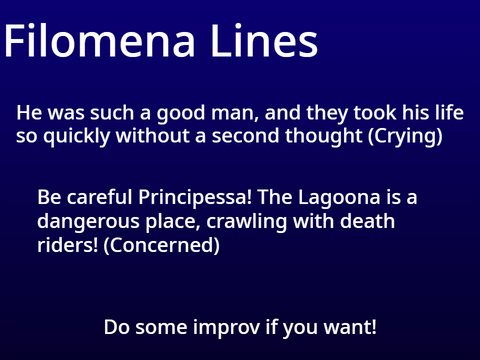 Waterfire Saga Callbacks - Filomena