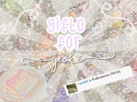 CONGRATS YUKI FOR 1K !