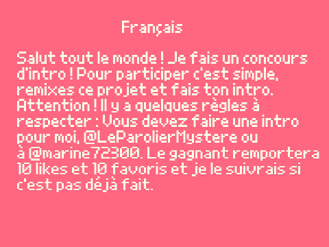 Contest/concours