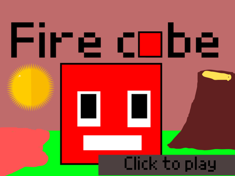 Fire cube platformer