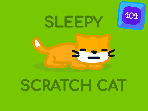 Sleepy Scratch Cat