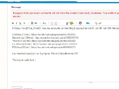 My discuss page is closed for me :(