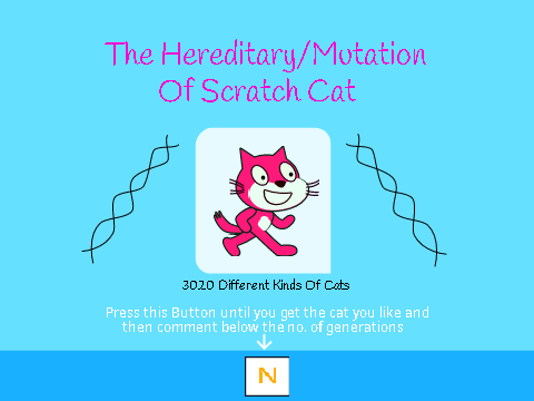 Hereditary/Variation/Mutation Of Scratch Cat