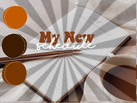 My New Schedule!