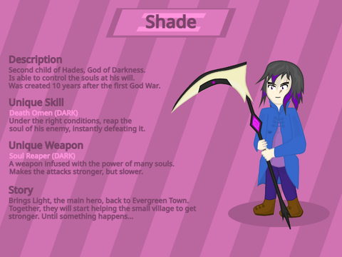 Meet... Shade, Child of Darkness!