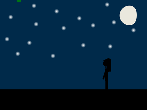 Starry Sky Parallax with Piano