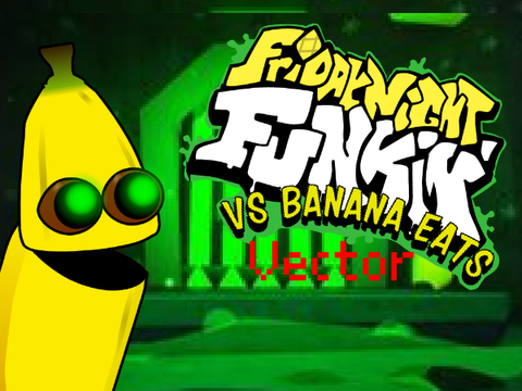 Friday Night Funkin Banana Eats vector complete trace