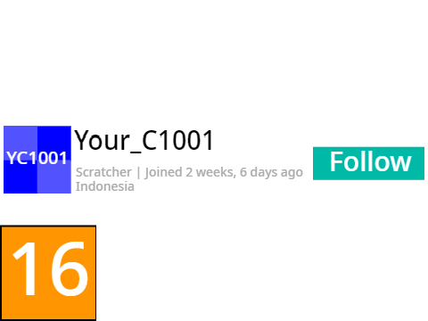 Following YC1001 16 times