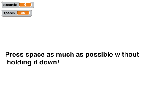 How quickly can you press the spacebar?