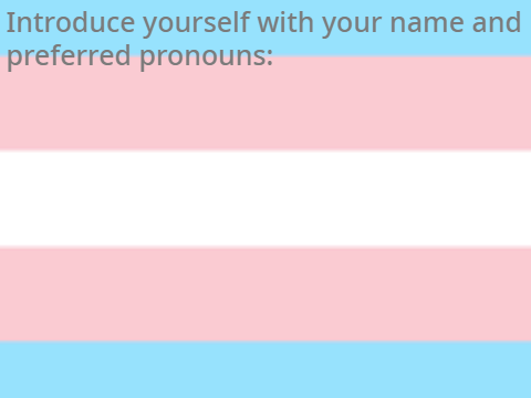 Transgender Survey! :D remix