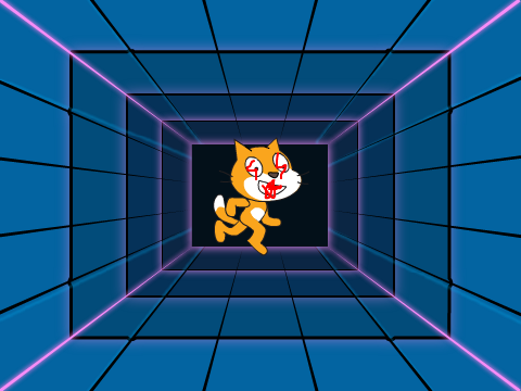Scratch cat is a stalker