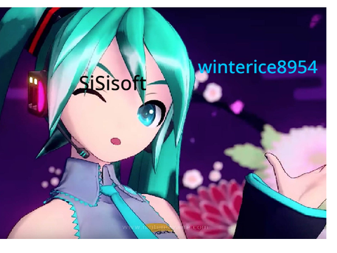  I am a fan of MIKU so I signed my name