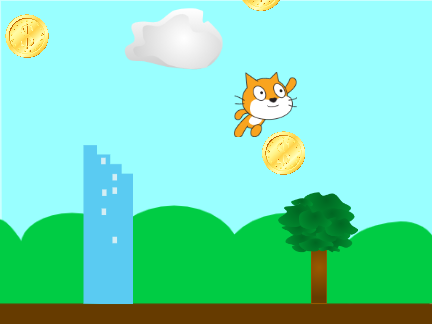 Flying Cat Coin Game Timer