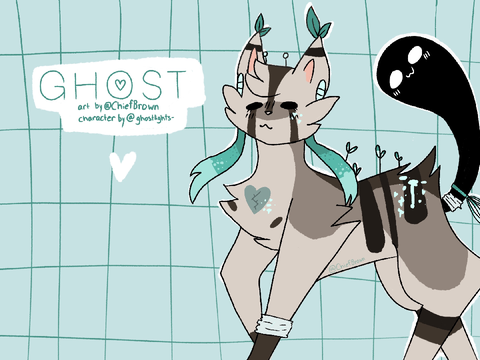 • Ghost fanart thingie! Gift for @ghostlights-