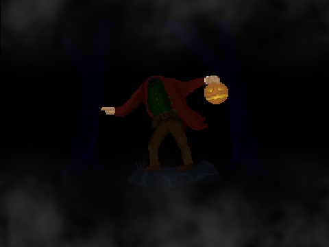 The Headless Horseman Pixel Art
