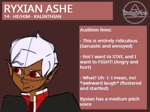 My audition for ryxian