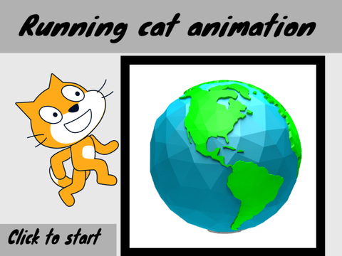 Running cat animation