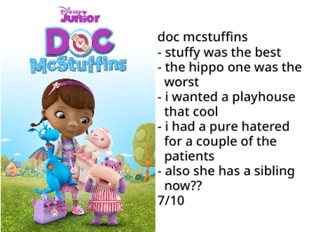 Rating nostalgic childhood shows