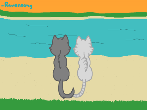 Silverstream and Graystripe Art