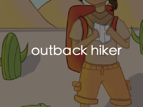 outback hiker | an art piece