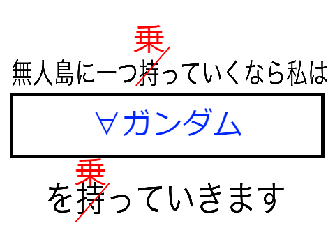 無人島に一つ持っていくなら？remix用 remix