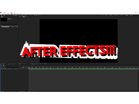 I'VE GOT AFTER EFFECTS WOOHOO!