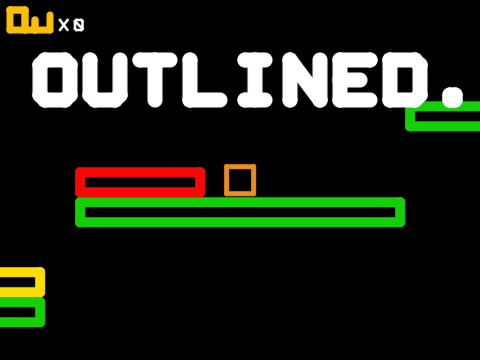 Outlined.
