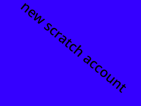 my new scratch account