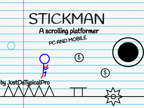 Red-Blue Stickman - A Scrolling Platformer- #games #all #Games #All