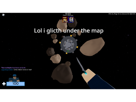 under the map glitch