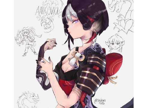 ❥・ ankoku - genshin oc
