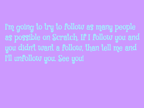 Follows, Follows, and More Follows